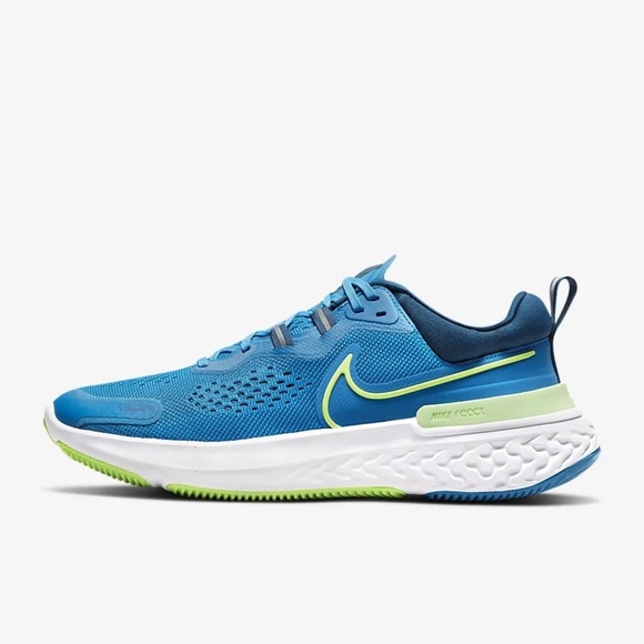 Nike React Miler 2 'Imperial Blue Lime Glow' CW7121-402 Men's Shoes Size 10.5